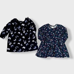 H&M Baby Girls Toddler Long Sleeve Dress Set 12-18 mo